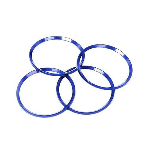 Zentrierringe Auto Rad Center Caps Hub Ringe Reifen Center Dekoration Abdeckung Trims(Blue) von ZQINGQING