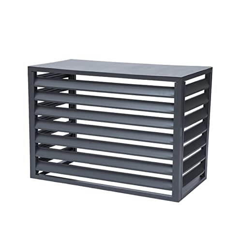 Abdeckung for Außenklimaanlagen strapazierfähige AC Abdeckung Aluminium Schutzgitter für Wärmepumpen Schutzgehäuse Aus Klimageräte Oder Wärmepumpe Blumenständer Zaun Mülleimer Gehäuse Gartenzaun ( Col von ZQKJLH