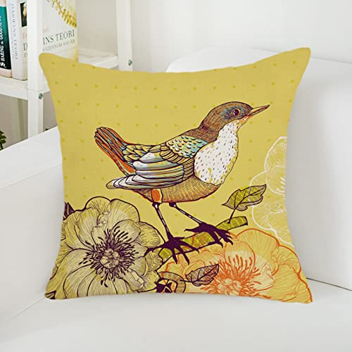 Kissenbezug 40x40 Orange Gelber Vogel Kissenbezüge 40x40 Sanft Baumwolle Leinen Kissenhülle 40x40 mit Reißverschluss Kopfkissenbezug 40x40 Sofakissen Knitterfreie Starke Atmungsaktivität 1 Pcs Kissenbezug 40x40 Orange Gelber Vogel Kissenbezüge 40x40 Sanft Baumwolle Leinen Kissenhülle 40x40 mit Reißverschluss Kopfkissenbezug 40x40 Sofakissen Knitterfreie Starke Atmungsaktivität 1 Pcs von ZQMHCY