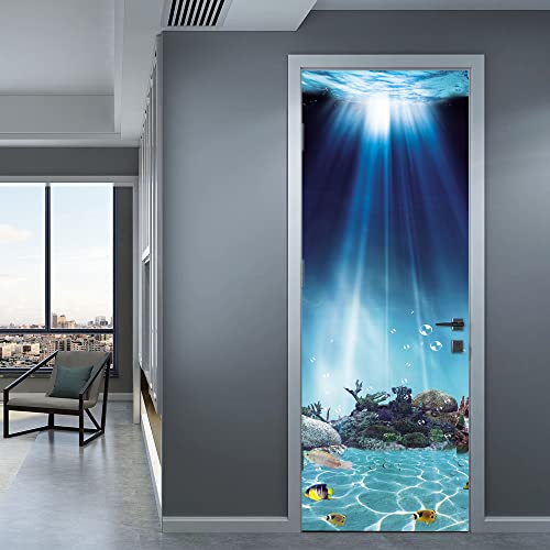 Türfolie Selbstklebend Blaugelb Fisch PVC Türaufkleber Abnehmbar Türposter Abziehen und Aufkleben Türtapete Wasserdicht Glänzend 77x200cm Türfolie Selbstklebend Blaugelb Fisch PVC Türaufkleber Abnehmbar Türposter Abziehen und Aufkleben Türtapete Wasserdicht Glänzend 77x200cm von ZQMHCY