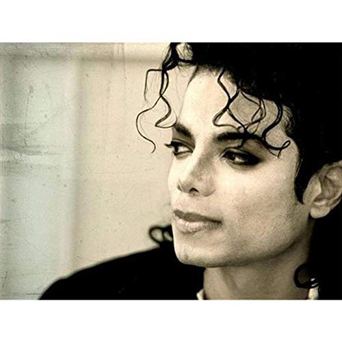 ZQMHCY Diamond Painting Michael Jackson,Diamant Painting Bilder 5D Diamant Painting Full Strass Stickerei Kreuzstich Arts Craft für Home Wand-Decor Eingang Dekorationen 30 x 40 cm von ZQMHCY