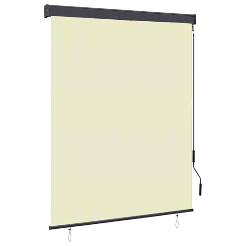 Handbetätigtes Außenrollo aus Polyestergewebe mit PA-Beschichtung für Balkon, Terrasse und Garten – Senkrechtmarkise mit Aluminium-Frontstange und Stahlkassette für optimale Handbetätigtes Außenrollo aus Polyestergewebe mit PA-Beschichtung für Balkon, Terrasse und Garten – Senkrechtmarkise mit Aluminium-Frontstange und Stahlkassette für optimale von ZQQLVOO