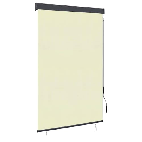 Handbetätigtes Außenrollo aus Polyestergewebe mit PA-Beschichtung für Balkon, Terrasse und Garten – Senkrechtmarkise mit Aluminium-Frontstange und Stahlkassette für optimale Handbetätigtes Außenrollo aus Polyestergewebe mit PA-Beschichtung für Balkon, Terrasse und Garten – Senkrechtmarkise mit Aluminium-Frontstange und Stahlkassette für optimale von ZQQLVOO