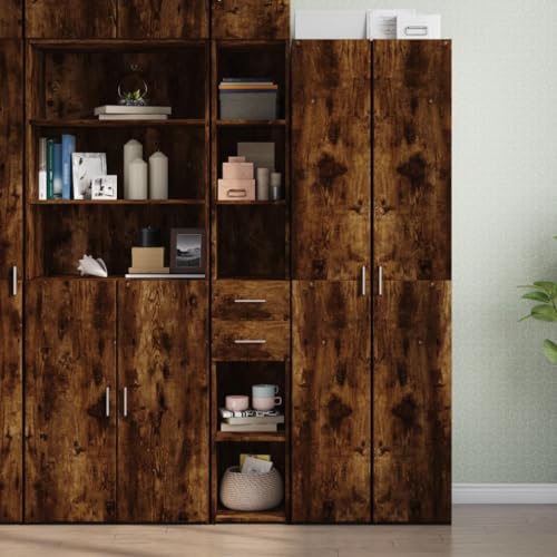 Klassisches Highboard aus Holzwerkstoff mit viel Stauraum, zeitlosem Design und feuchtigkeitsbeständiger Oberfläche für Moderne Inneneinrichtung Klassisches Highboard aus Holzwerkstoff mit viel Stauraum, zeitlosem Design und feuchtigkeitsbeständiger Oberfläche für Moderne Inneneinrichtung von ZQQLVOO