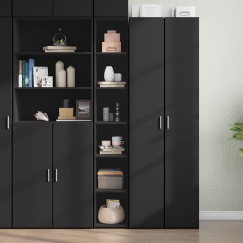 Klassisches Highboard aus Holzwerkstoff mit viel Stauraum, zeitlosem Design und feuchtigkeitsbeständiger Oberfläche für Moderne Inneneinrichtung Klassisches Highboard aus Holzwerkstoff mit viel Stauraum, zeitlosem Design und feuchtigkeitsbeständiger Oberfläche für Moderne Inneneinrichtung von ZQQLVOO