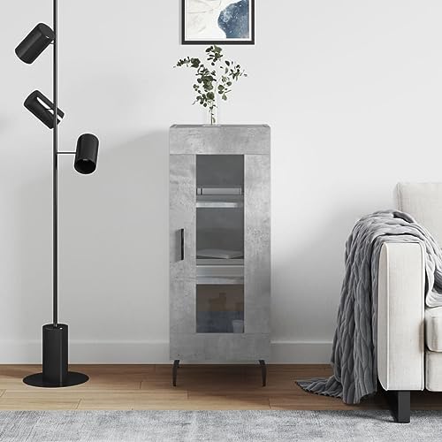 Klassisches Sideboard aus Holzwerkstoff mit Glas-Tür, viel Stauraum für Wohnzimmer und Esszimmer, Zeitloses Design mit feuchtigkeitsbeständiger Oberfläche, ideal für Deko und Klassisches Sideboard aus Holzwerkstoff mit Glas-Tür, viel Stauraum für Wohnzimmer und Esszimmer, Zeitloses Design mit feuchtigkeitsbeständiger Oberfläche, ideal für Deko und von ZQQLVOO