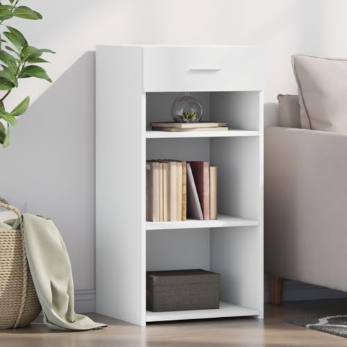 Klassisches Sideboard aus Holzwerkstoff mit Schublade, Viel Stauraum und Zeitloses Design für Moderne Inneneinrichtung, Langlebig und Feuchtigkeitsbeständig von ZQQLVOO