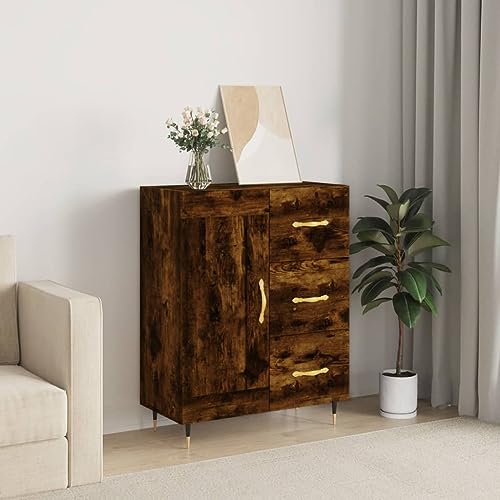 Klassisches Sideboard aus Holzwerkstoff mit viel Stauraum und zeitlosem Design für Wohnzimmer und Esszimmer Klassisches Sideboard aus Holzwerkstoff mit viel Stauraum und zeitlosem Design für Wohnzimmer und Esszimmer von ZQQLVOO