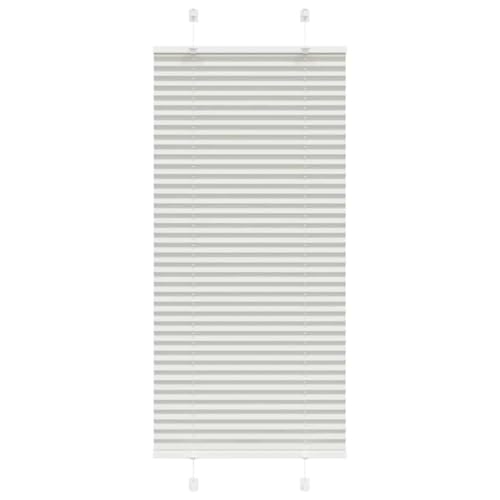 Plissee 100% Polyester Sicht- und Sonnenschutz Rollo mit Klemmträger und Schrauben-Montage für Fenster ohne Bohren, Weiß, 60x120 cm Plissee 100% Polyester Sicht- und Sonnenschutz Rollo mit Klemmträger und Schrauben-Montage für Fenster ohne Bohren, Weiß, 60x120 cm von ZQQLVOO