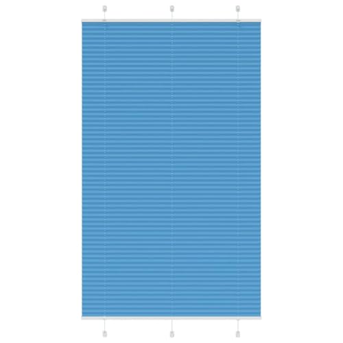 Plissee für Fenster 100% Polyester Sicht- und Sonnenschutz Rollo mit Klemmträger und Schrauben-Montage, langlebig pflegeleicht für Wohnzimmer Schlafzimmer Büro von ZQQLVOO
