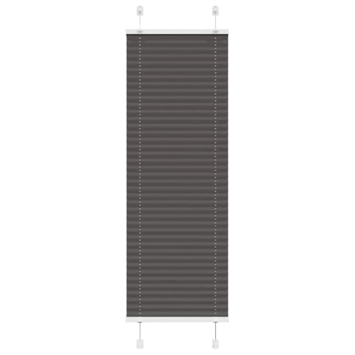 Plissee für Fenster mit Sicht- und Sonnenschutz, 100% Polyester, langlebig und pflegeleicht, Zwei Montagemöglichkeiten (gebohrt oder klemmend), modernes Design von ZQQLVOO