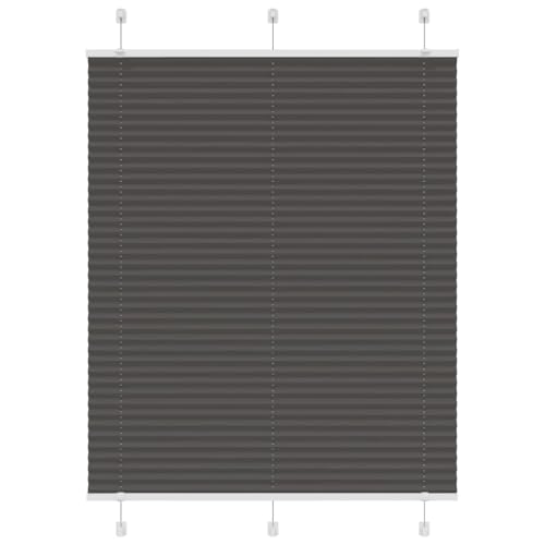 Plissee für Fenster mit Sicht- und Sonnenschutz, 100% Polyester, langlebig und pflegeleicht, Zwei Montagemöglichkeiten (mit Schrauben oder Klemmträgern), modernes Design von ZQQLVOO