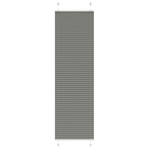 Plissee für Fenster mit Sicht- und Sonnenschutz, 100% Polyester, langlebig und pflegeleicht, Zwei Montagemöglichkeiten (mit Schrauben oder Klemmträgern), modernes Design von ZQQLVOO