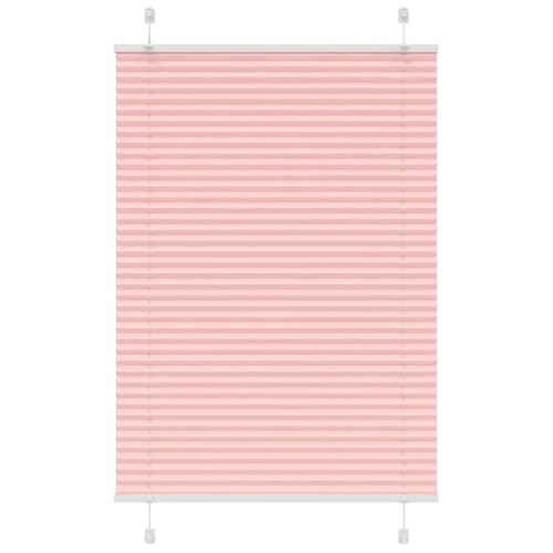 Plissee für Fenster mit Sicht- und Sonnenschutz, 100% Polyester, langlebig und pflegeleicht, Zwei Montagemöglichkeiten (mit Schrauben oder Klemmträgern), modernes Design von ZQQLVOO