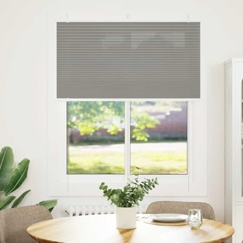 Plissee für Fenster mit Sicht- und Sonnenschutz, 100% Polyester, langlebig und pflegeleicht, Zwei Montagemöglichkeiten mit Schrauben oder Klemmträgern, eleganter Raumschmuck Plissee für Fenster mit Sicht- und Sonnenschutz, 100% Polyester, langlebig und pflegeleicht, Zwei Montagemöglichkeiten mit Schrauben oder Klemmträgern, eleganter Raumschmuck von ZQQLVOO