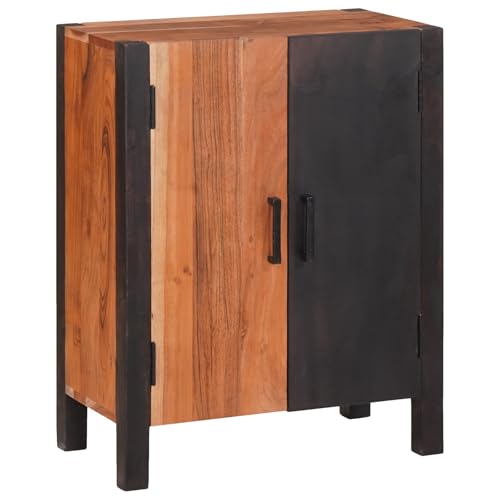 Schlanker Sideboard Schrank aus massivem Akazienholz mit Matte Oberfläche und flexiblen Stauraum für Esszimmer oder Wohnzimmer – Elegantes Möbelstück mit Regalen und Schlanker Sideboard Schrank aus massivem Akazienholz mit Matte Oberfläche und flexiblen Stauraum für Esszimmer oder Wohnzimmer – Elegantes Möbelstück mit Regalen und von ZQQLVOO