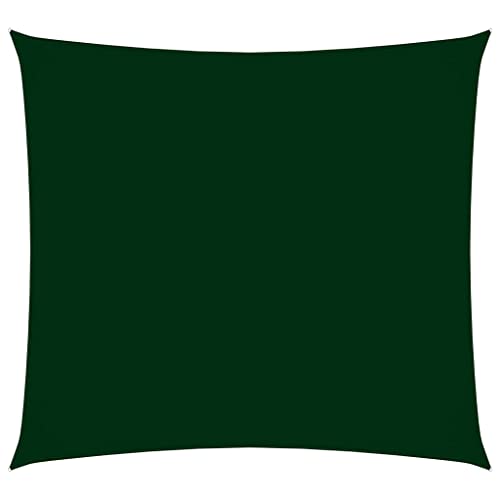 Sonnenschutz für Gärten, Mahlzeiten im Freien, Dächer, Höfe und Balkone Sonnensegel Oxford-Gewebe Quadratisch 4x4 m Dunkelgrün von ZQQLVOO