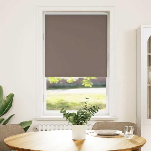 Verdunkelungsrollo aus 100% Polyester mit Sichtschutz, Lichtschutz und Wärmeregulierung für Fenster – Bohrfrei montierbar mit Klemmträgern, Kinder- und haustiersicher, Verdunkelungsrollo aus 100% Polyester mit Sichtschutz, Lichtschutz und Wärmeregulierung für Fenster – Bohrfrei montierbar mit Klemmträgern, Kinder- und haustiersicher, von ZQQLVOO