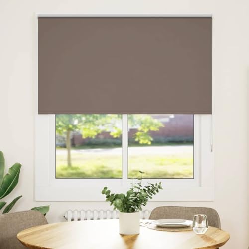 Verdunkelungsrollo aus 100% Polyester mit Sichtschutz, Lichtschutz und Wärmeregulierung für Fenster – Bohrfreie Montage, Kinder sicher mit Kettenverbinder und Kabelclip, Verdunkelungsrollo aus 100% Polyester mit Sichtschutz, Lichtschutz und Wärmeregulierung für Fenster – Bohrfreie Montage, Kinder sicher mit Kettenverbinder und Kabelclip, von ZQQLVOO