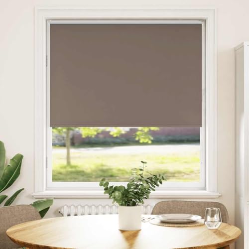 Verdunkelungsrollo aus 100% Polyester mit Sichtschutz, Lichtschutz und Wärmeregulierung für Fenster – Bohrfreie Montage, Kindersicherheit, Langlebig und Pflegeleicht Verdunkelungsrollo aus 100% Polyester mit Sichtschutz, Lichtschutz und Wärmeregulierung für Fenster – Bohrfreie Montage, Kindersicherheit, Langlebig und Pflegeleicht von ZQQLVOO