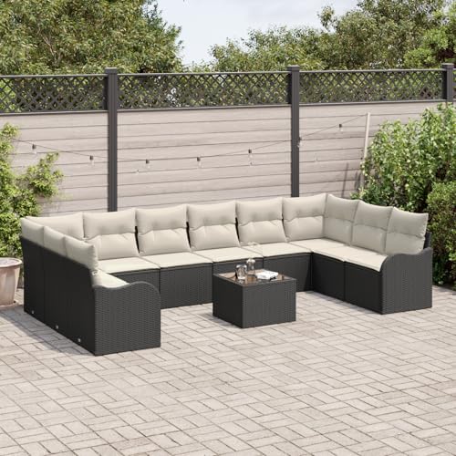 ZQQLVOO 10-TLG. Garten-Sofagarnitur mit Kissen Braun Poly Rattan “区分 for 办公室 ZQQLVOO 10-TLG. Garten-Sofagarnitur mit Kissen Braun Poly Rattan “区分 for 办公室 von ZQQLVOO