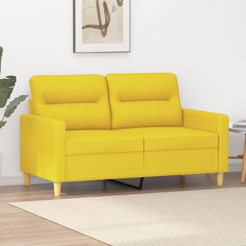 ZQQLVOO 2-Sitzer-Sofa Hellgelb Gemütliches 2-Sitzer Sofa mit strapazierfähigem Stoff und robustem Metallgestell für Wohnzimmer 120 cm Stoff ZQQLVOO 2-Sitzer-Sofa Hellgelb Gemütliches 2-Sitzer Sofa mit strapazierfähigem Stoff und robustem Metallgestell für Wohnzimmer 120 cm Stoff von ZQQLVOO