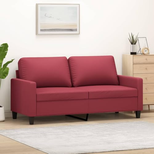 ZQQLVOO 2-Sitzer Sofa aus langlebigem Kunstleder, modernes Design für Wohnzimmer mit robustem Metallgestell und bequemer Polsterung, Schmutz abweisend und leicht zu reinigen ZQQLVOO 2-Sitzer Sofa aus langlebigem Kunstleder, modernes Design für Wohnzimmer mit robustem Metallgestell und bequemer Polsterung, Schmutz abweisend und leicht zu reinigen von ZQQLVOO