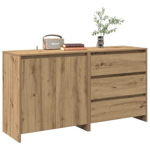 ZQQLVOO 2-TLG. Sideboard Artisan-Eiche Holzwerkstoff sideboards gartenschrank for Wohnzimmer Schlafzimmer ZQQLVOO 2-TLG. Sideboard Artisan-Eiche Holzwerkstoff sideboards gartenschrank for Wohnzimmer Schlafzimmer von ZQQLVOO