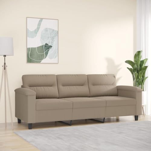 ZQQLVOO 3-Sitzer Sofa Modern Mikrofaser Sofa Langlebig Bequem mit Robustem Metallgestell und Dicker Polsterung für Wohnzimmer Schlafzimmer ZQQLVOO 3-Sitzer Sofa Modern Mikrofaser Sofa Langlebig Bequem mit Robustem Metallgestell und Dicker Polsterung für Wohnzimmer Schlafzimmer von ZQQLVOO