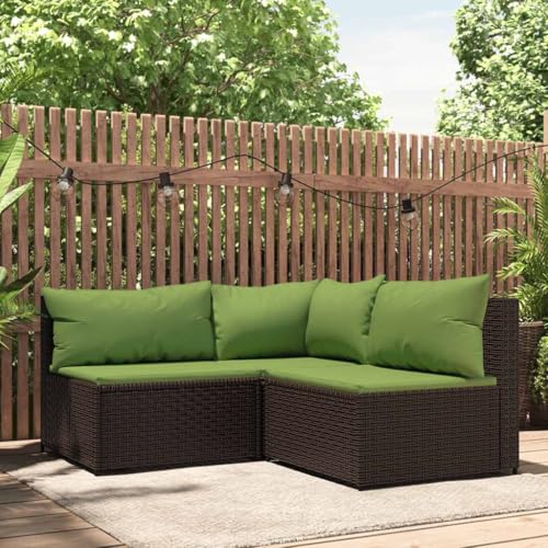 ZQQLVOO 3-TLG. Garten-Lounge-Set mit Kissen Braun Poly Rattan 使用逗号” for 室外 ZQQLVOO 3-TLG. Garten-Lounge-Set mit Kissen Braun Poly Rattan 使用逗号” for 室外 von ZQQLVOO