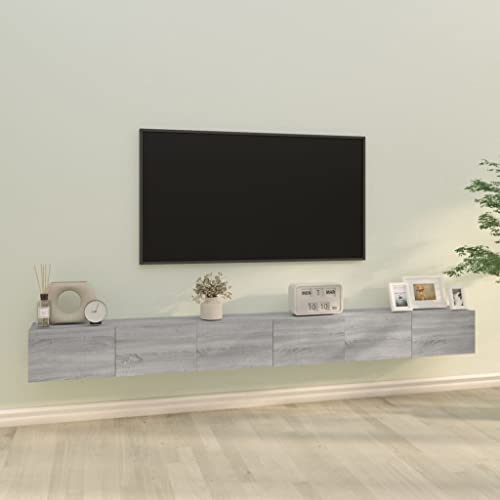 ZQQLVOO 3-TLG. TV-Schrank-Set Grau Sonoma Holzwerkstoff Fernseher kommode hängeschrank tv Cabinet Fernsehschrank ZQQLVOO 3-TLG. TV-Schrank-Set Grau Sonoma Holzwerkstoff Fernseher kommode hängeschrank tv Cabinet Fernsehschrank von ZQQLVOO