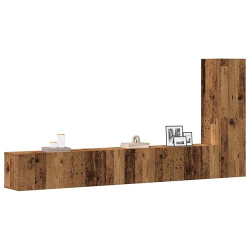 ZQQLVOO 3-TLG. TV-Schrank-Set Wandmontage Altholz-Optik Holzwerkstoff HiFi Rack Sideboard Wohnzimmer tv Board tv ständer ZQQLVOO 3-TLG. TV-Schrank-Set Wandmontage Altholz-Optik Holzwerkstoff HiFi Rack Sideboard Wohnzimmer tv Board tv ständer von ZQQLVOO