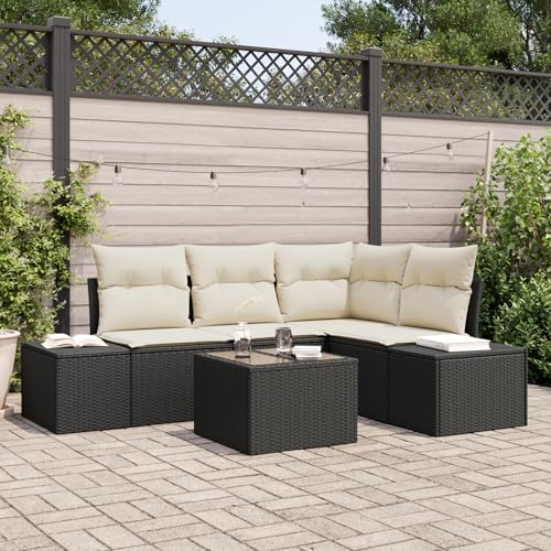 ZQQLVOO 4-TLG. Garten-Sofagarnitur mit Kissen Braun Poly Rattan 使用逗号” for 办公室 ZQQLVOO 4-TLG. Garten-Sofagarnitur mit Kissen Braun Poly Rattan 使用逗号” for 办公室 von ZQQLVOO