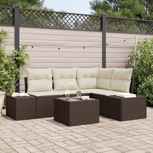 ZQQLVOO 4-TLG. Garten-Sofagarnitur mit Kissen Grau Poly Rattan 使用逗号” for 办公室 ZQQLVOO 4-TLG. Garten-Sofagarnitur mit Kissen Grau Poly Rattan 使用逗号” for 办公室 von ZQQLVOO