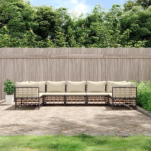 ZQQLVOO 7-TLG. Garten-Lounge-Set mit Kissen Anthrazit Poly Rattan “区分 for 卧室 ZQQLVOO 7-TLG. Garten-Lounge-Set mit Kissen Anthrazit Poly Rattan “区分 for 卧室 von ZQQLVOO