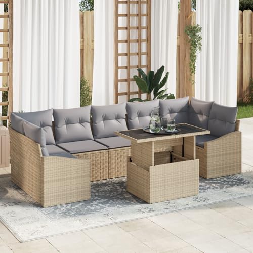 ZQQLVOO 8-TLG. Garten-Sofagarnitur mit Kissen Beige Poly Rattan 使用逗号” for 办公室 ZQQLVOO 8-TLG. Garten-Sofagarnitur mit Kissen Beige Poly Rattan 使用逗号” for 办公室 von ZQQLVOO