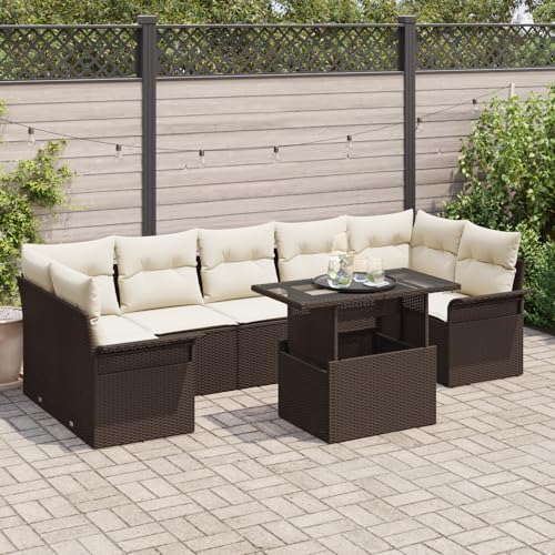 ZQQLVOO 8-TLG. Garten-Sofagarnitur mit Kissen Braun Poly Rattan “区分 for 卧室 ZQQLVOO 8-TLG. Garten-Sofagarnitur mit Kissen Braun Poly Rattan “区分 for 卧室 von ZQQLVOO