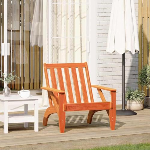 ZQQLVOO Adirondack-Gartenstuhl Wachsbraun 75x77x77 cm Massivholz Kiefer Balkonstühle Balkonmöbel for Garden Outdoor von ZQQLVOO