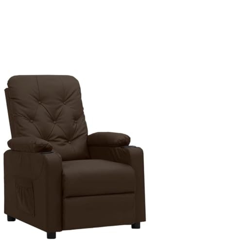 ZQQLVOO Aufstehsessel Braun Kunstleder Chair lesesessel for Schlafzimmer Büro von ZQQLVOO