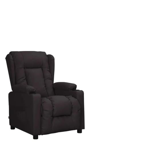 ZQQLVOO Aufstehsessel Schwarz Kunstleder Chair ohrensessel mit hocker for Schlafzimmer Büro von ZQQLVOO