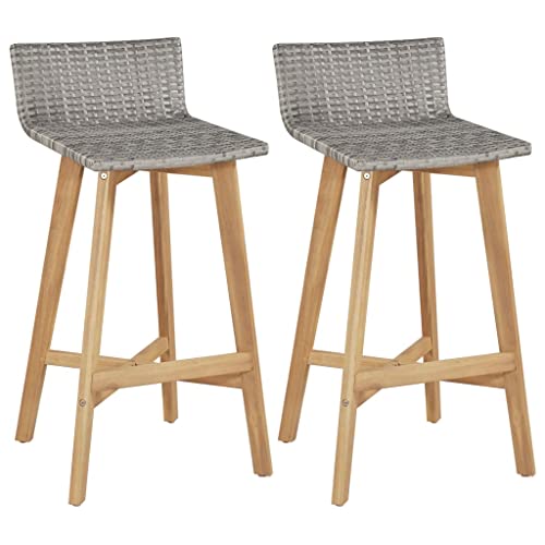 ZQQLVOO Barhocker 2 STK. Massivholz Akazie Sitzmöglichkeiten im Freien Gartenmöbel for Outdoor Balcony ZQQLVOO Barhocker 2 STK. Massivholz Akazie Sitzmöglichkeiten im Freien Gartenmöbel for Outdoor Balcony von ZQQLVOO
