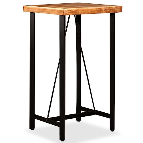 ZQQLVOO Bartisch Akazie Massivholz Speisetisch Tisch für Küche für Restaurant 60 x 60 x 107 cm von ZQQLVOO