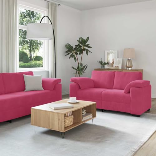 ZQQLVOO Bequeme 3-Sitzer Sofagarnitur aus strapazierfähigem Polyester mit Holz-Metall-Gestell, Breiten Armlehnen und starker Polsterung für Wohnzimmer, Büro oder Gästezimmer ZQQLVOO Bequeme 3-Sitzer Sofagarnitur aus strapazierfähigem Polyester mit Holz-Metall-Gestell, Breiten Armlehnen und starker Polsterung für Wohnzimmer, Büro oder Gästezimmer von ZQQLVOO