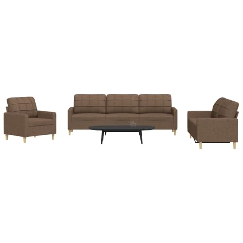 ZQQLVOO Bequeme 3-Sitzer Sofagarnitur aus strapazierfähigem Polyestergewebe mit Metallrahmen, weichen Polstern und atmungsaktivem Design für maximalen Sitzkomfort (bis 110 kg pro ZQQLVOO Bequeme 3-Sitzer Sofagarnitur aus strapazierfähigem Polyestergewebe mit Metallrahmen, weichen Polstern und atmungsaktivem Design für maximalen Sitzkomfort (bis 110 kg pro von ZQQLVOO