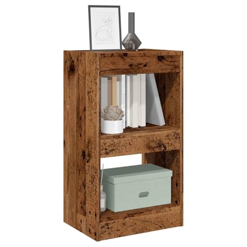 ZQQLVOO Bücherregal/Raumteiler Altholz-Optik Multifunktionales Bücherregal für Schlafzimmer 40x30x72 cm von ZQQLVOO