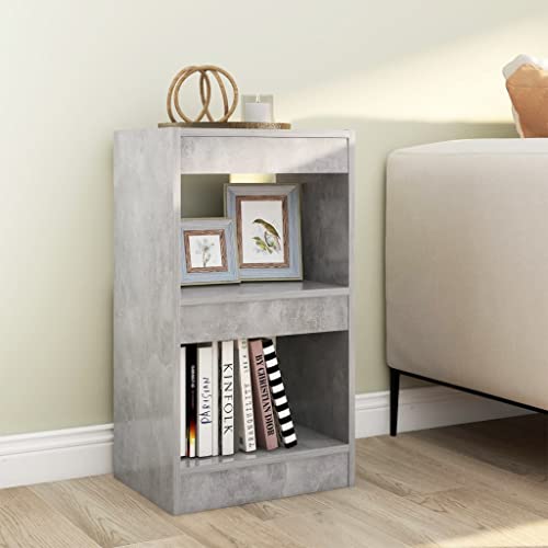 ZQQLVOO Bücherregal/Raumteiler Betongrau Multifunktionales Bücherregal für Aufbewahrung 40x30x72 cm von ZQQLVOO
