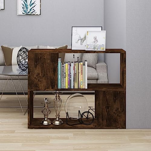 ZQQLVOO Bücherregal/Raumteiler Räuchereiche Wohnzimmerregal Dekoratives Regal für Büro 80x24x63 cm ZQQLVOO Bücherregal/Raumteiler Räuchereiche Wohnzimmerregal Dekoratives Regal für Büro 80x24x63 cm von ZQQLVOO