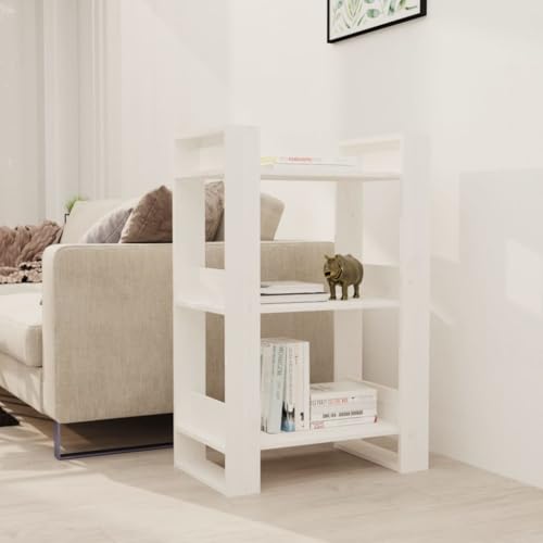 ZQQLVOO Bücherregal/Raumteiler Weiß Multifunktionales Bücherregal für Aufbewahrung 60x35x91 cm Massivholz Kiefer ZQQLVOO Bücherregal/Raumteiler Weiß Multifunktionales Bücherregal für Aufbewahrung 60x35x91 cm Massivholz Kiefer von ZQQLVOO