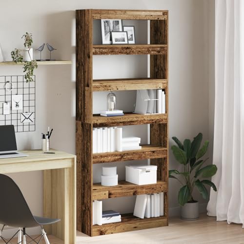 ZQQLVOO Bücherregal/Raumteiler aus altem Holz Büroregal Dekoratives Regal für Schlafzimmer 80x30x198 cm ZQQLVOO Bücherregal/Raumteiler aus altem Holz Büroregal Dekoratives Regal für Schlafzimmer 80x30x198 cm von ZQQLVOO