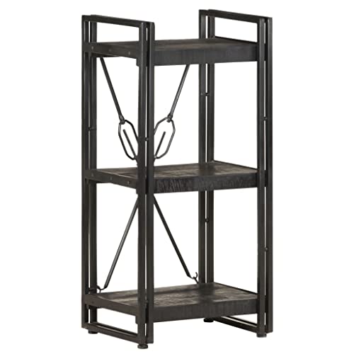 ZQQLVOO Bücherregal 3 Fächer Schwarz Multifunktionales Bücherregal für Aufbewahrung 40x30x80 cm Mango Massivholz ZQQLVOO Bücherregal 3 Fächer Schwarz Multifunktionales Bücherregal für Aufbewahrung 40x30x80 cm Mango Massivholz von ZQQLVOO
